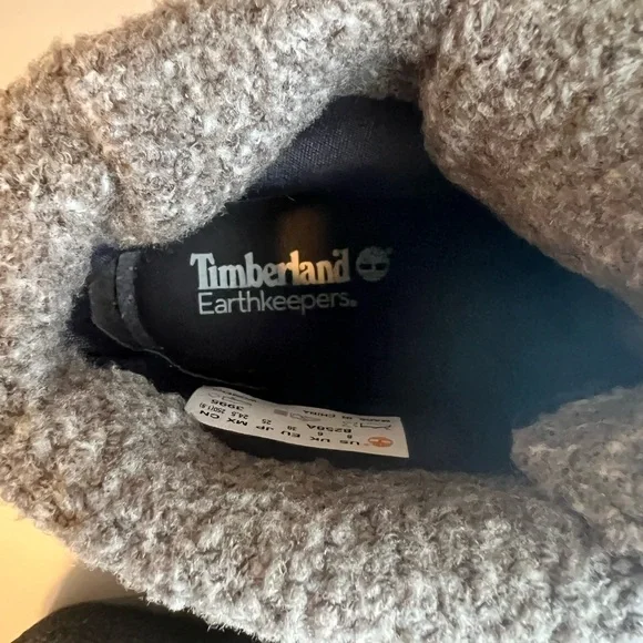 Women's Timberland Earthkeepers Amston Roll Top Black Boots Size 8 - Picture 9 of 11